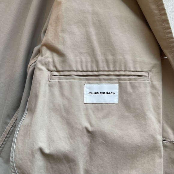Club Monaco light tan Parisian Blazer Jacket - Picture 3 of 9